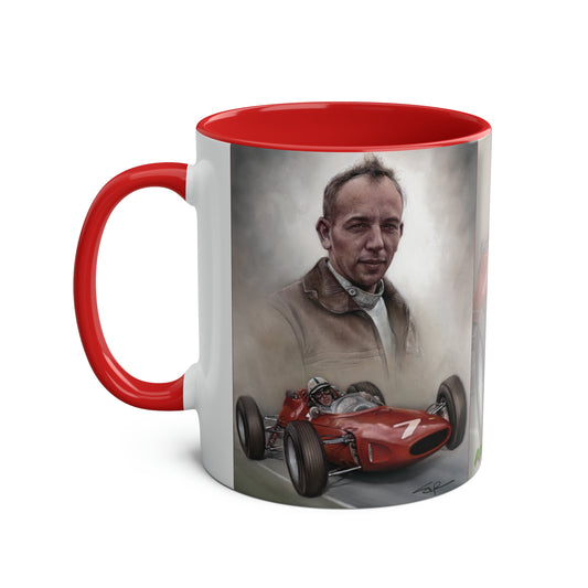 John Surtees. World Champion 1964 - Two-Tone Coffee Mug, 11oz