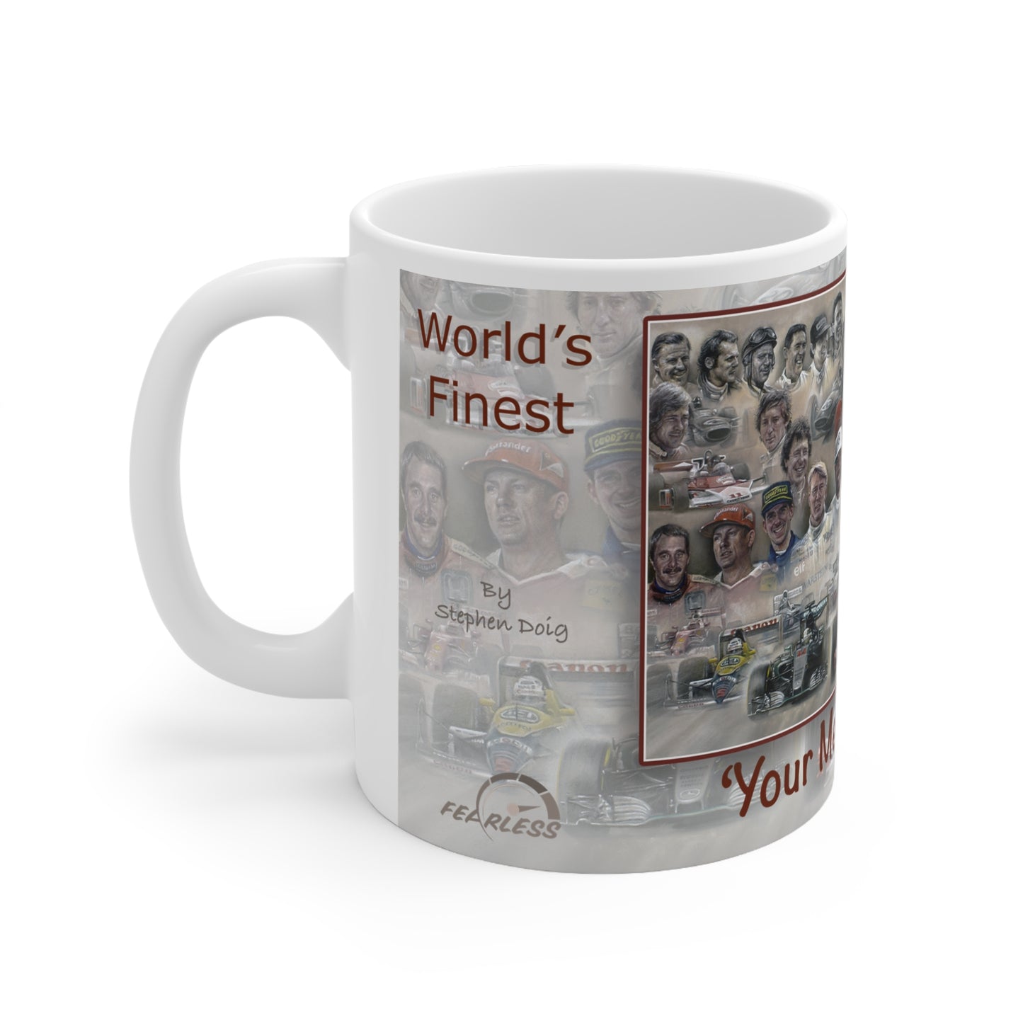 Personalisable World's Finest Coffee Mug — (Add Your Own Message)