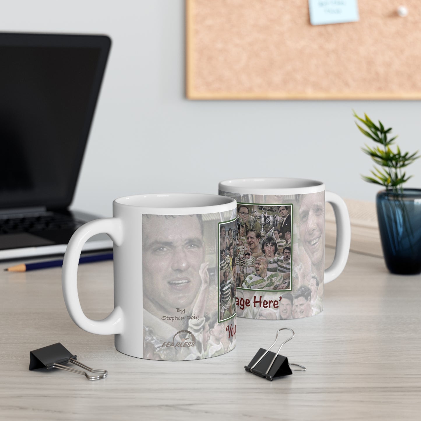 Celtic Legends Personalisable Coffee Mug  by Stephen Doig