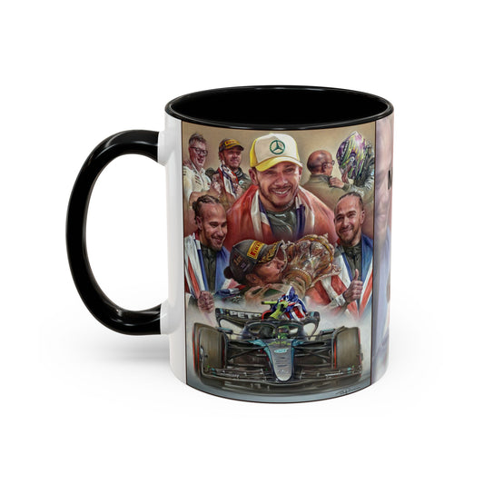 Lewis Hamilton - Silverstone 2024  Coffee Mug 11oz by Stephen Doig