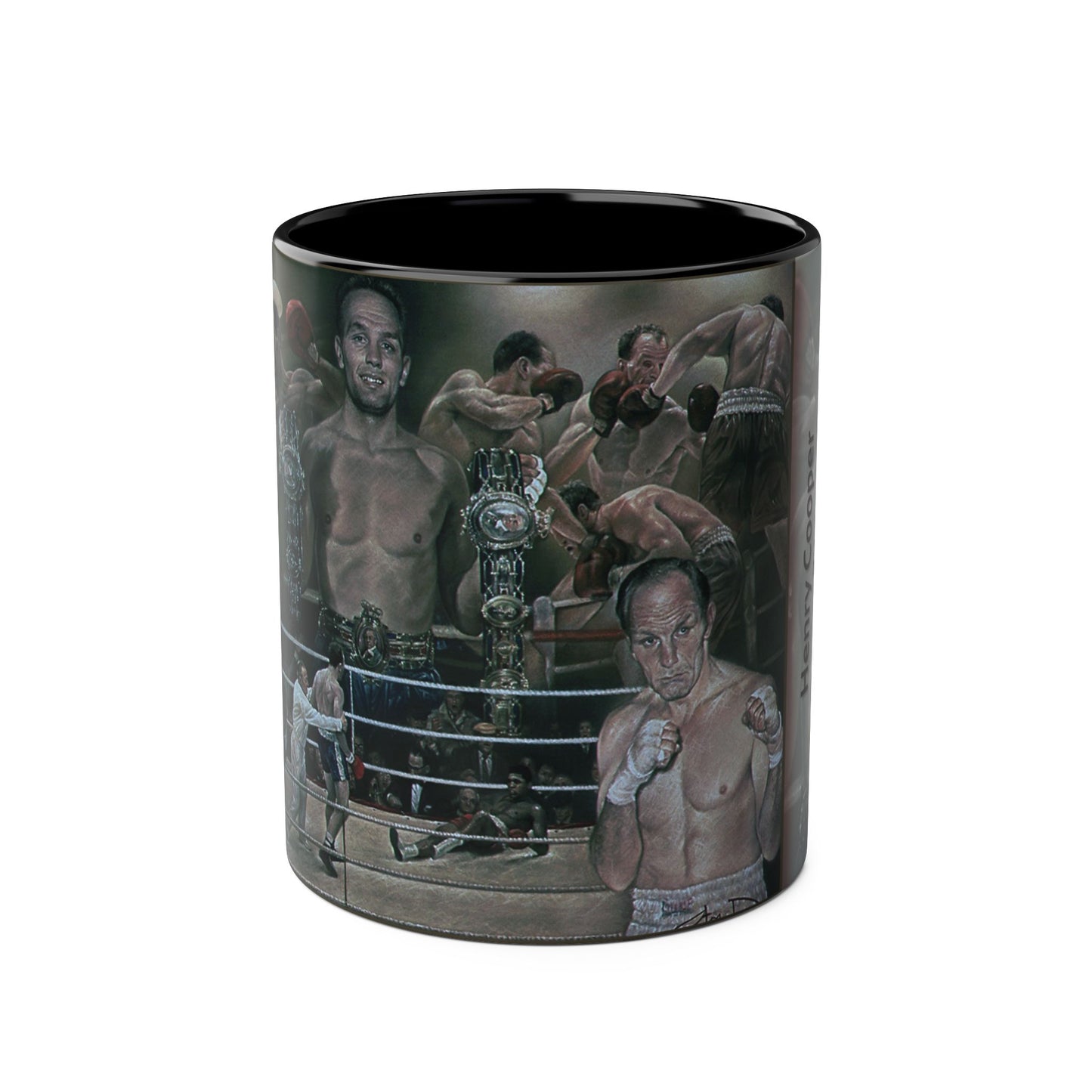Henry Cooper, British Heavyweight Legend by Stephen Doig Coffee Mug