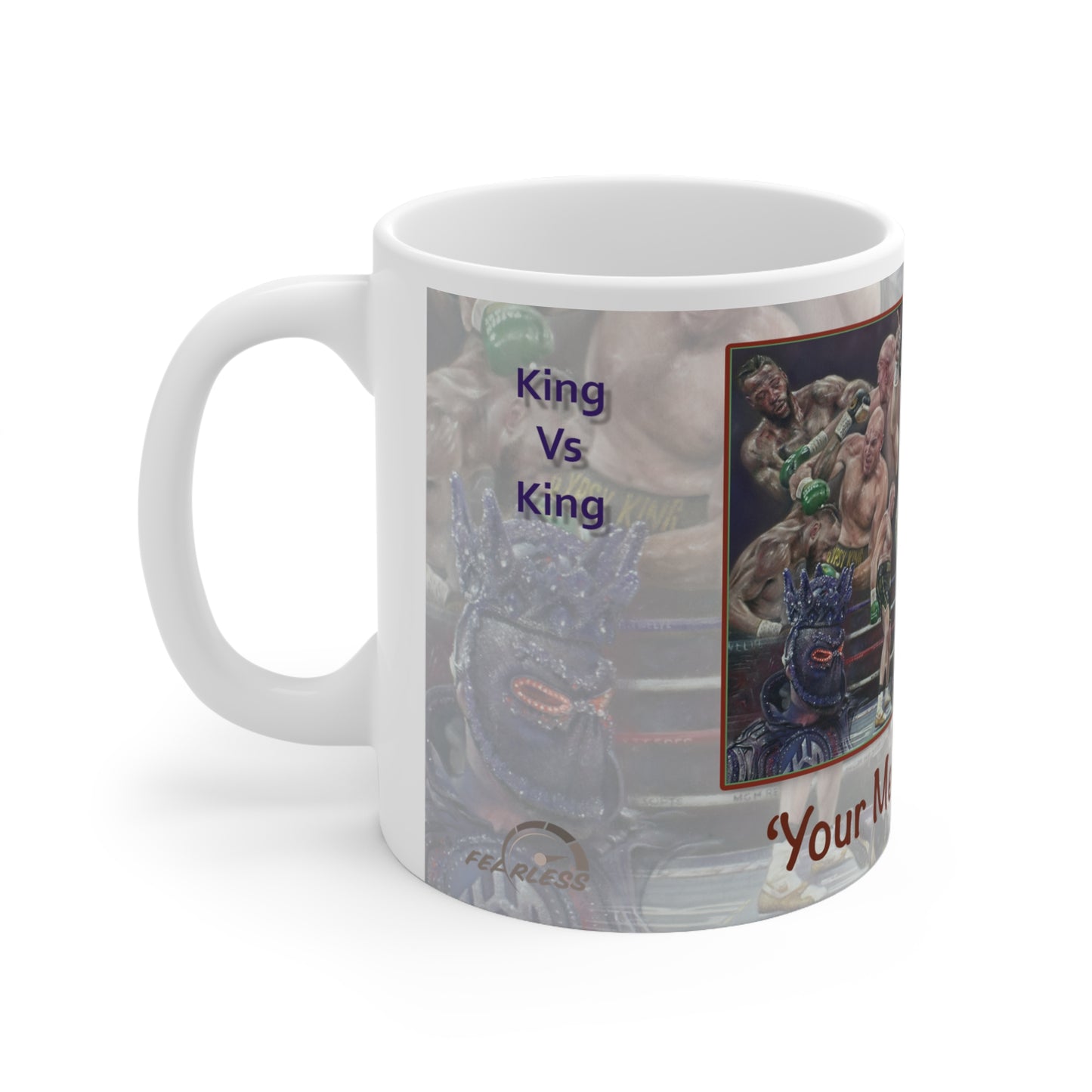 Tyson Fury   King Vs King  Personalisable Coffee Mug  by Stephen Doig