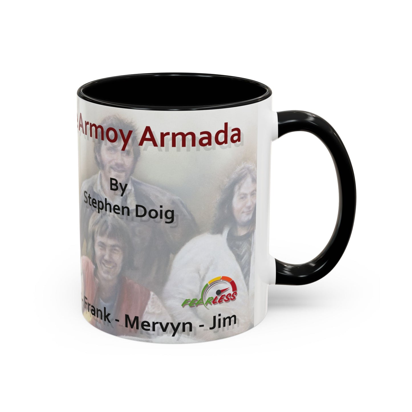 The Armoy Armada - Joey, Frank, Mervyn. Jim.   11oz Coffee Mug by Stephen Doig