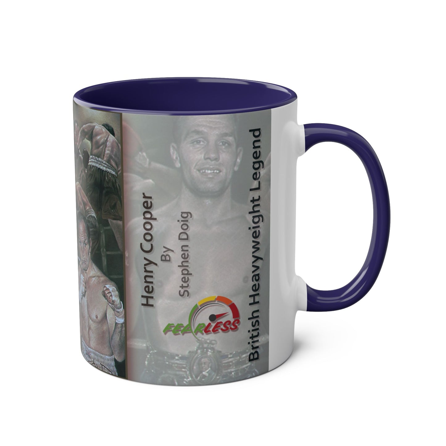 Henry Cooper, British Heavyweight Legend by Stephen Doig Coffee Mug