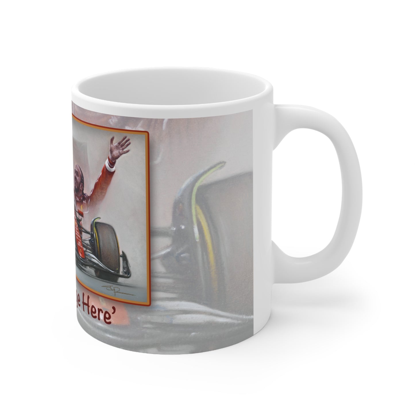 Sir Lewis Hamilton Shanghai Sprint  Personalisable Coffee Mug  by Stephen Doig