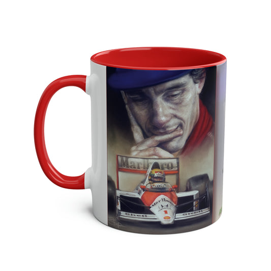 Ayrton Senna. No Ordinary Man - Two-Tone Coffee Mug, 11oz