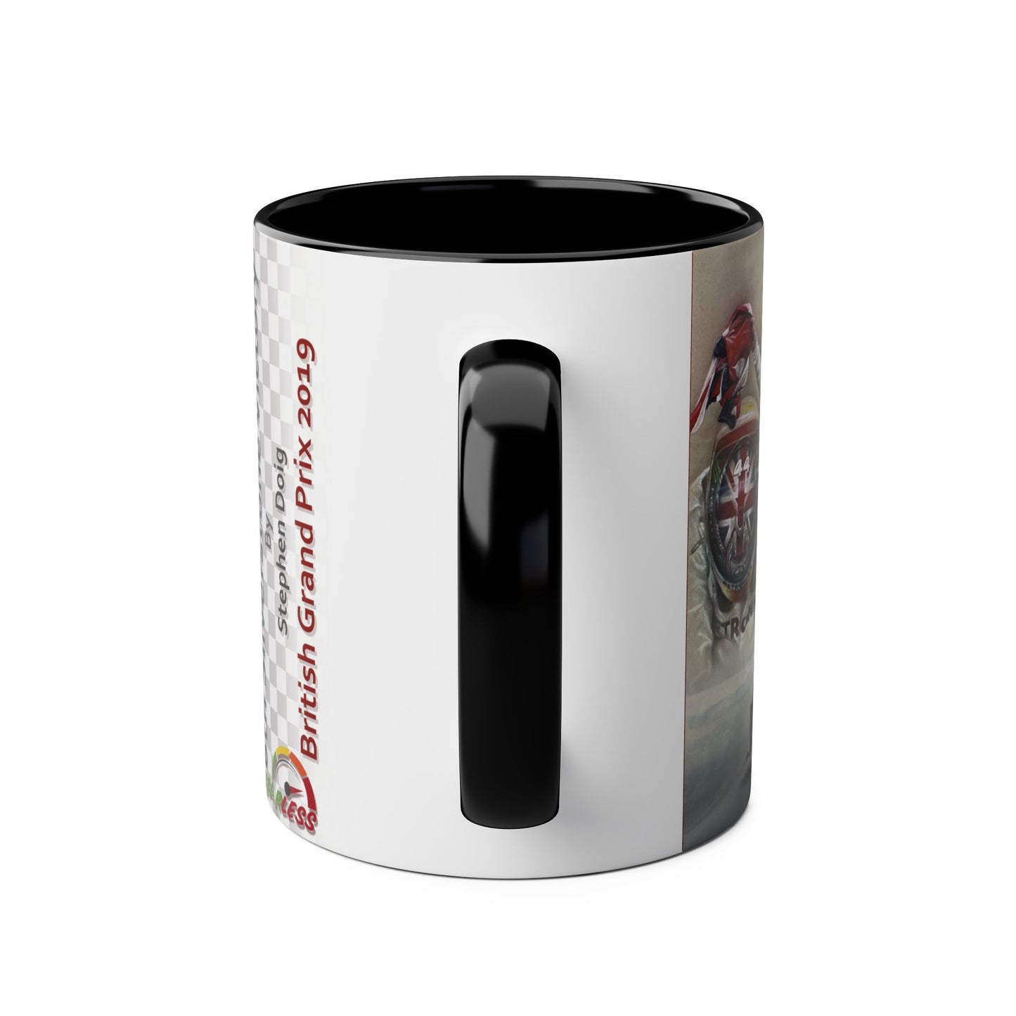 Lewis Hamilton. Silverstone 2019 - Two-Tone Coffee Mug, 11oz