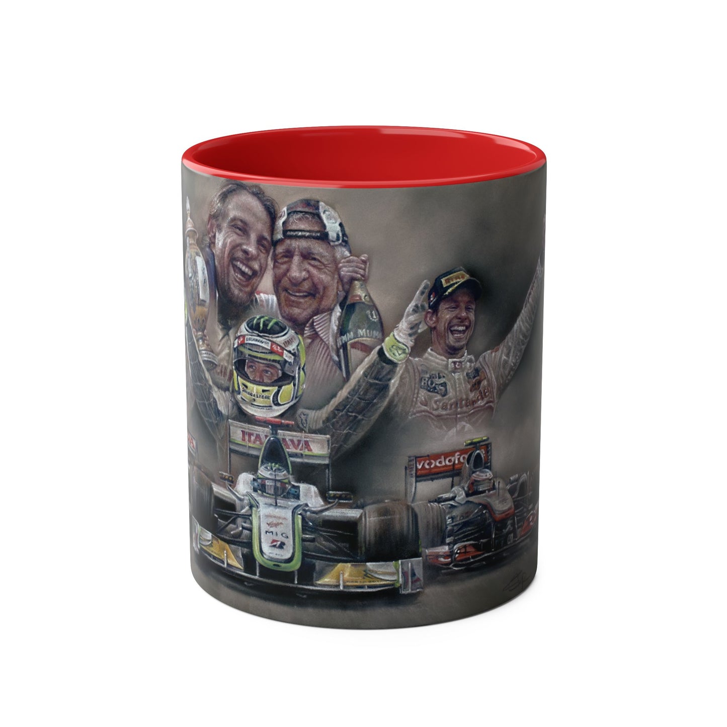 Jenson Button. Thanks For The Memories - Two-Tone Coffee Mug, 11oz