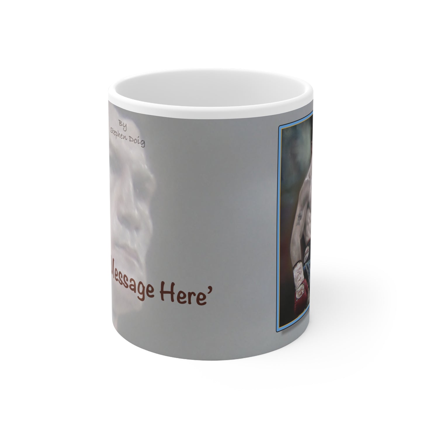 Ricky Hatton British Legend  Personalisable Coffee Mug  by Stephen Doig