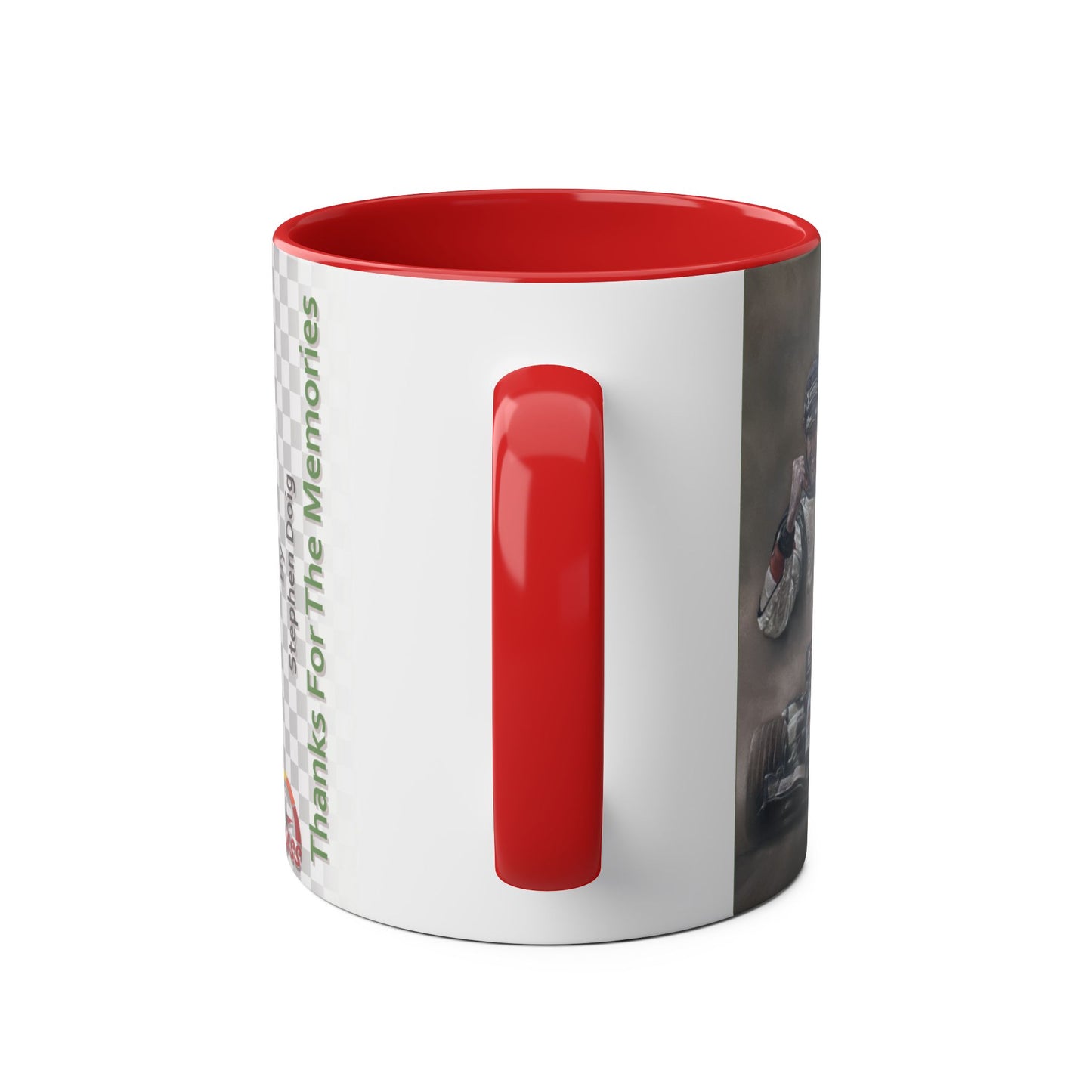 Jenson Button. Thanks For The Memories - Two-Tone Coffee Mug, 11oz