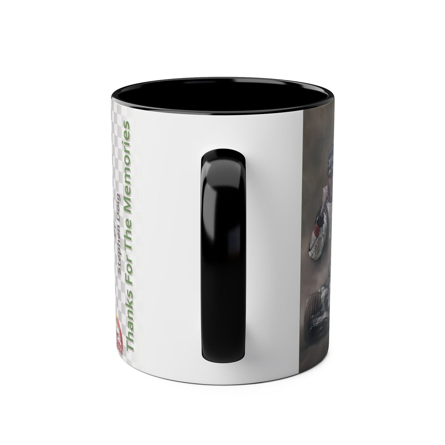 Jenson Button. Thanks For The Memories - Two-Tone Coffee Mug, 11oz