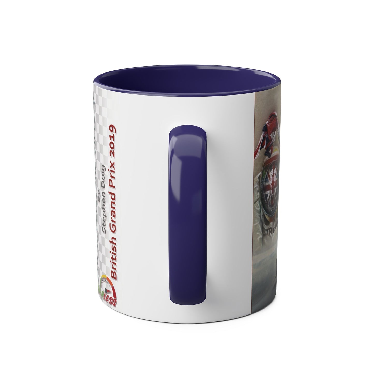 Lewis Hamilton. Silverstone 2019 - Two-Tone Coffee Mug, 11oz