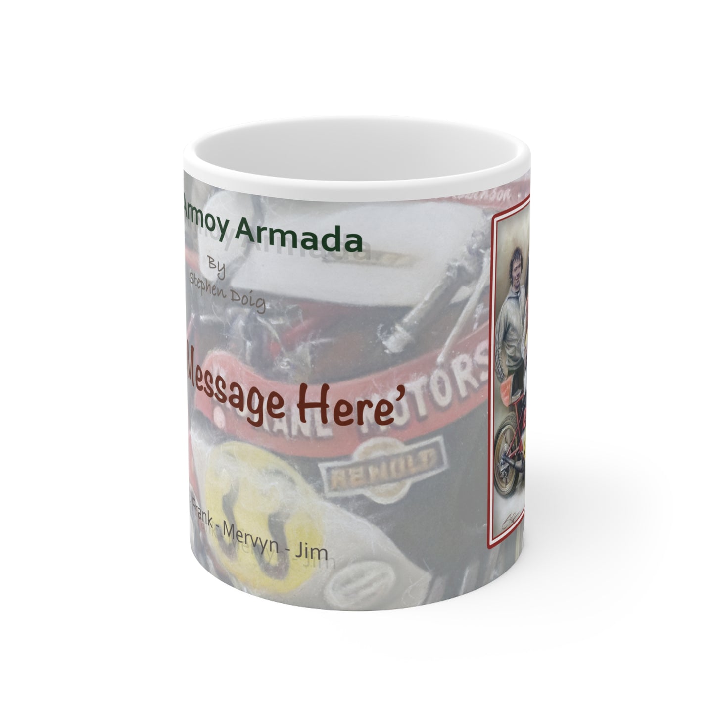 The Armoy Armada  Personalisable Coffee Mug  by Stephen Doig