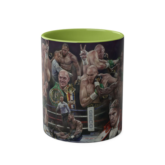 King vs King - Fury vs Wilder II- Two-Tone Coffee Mugs, 11oz