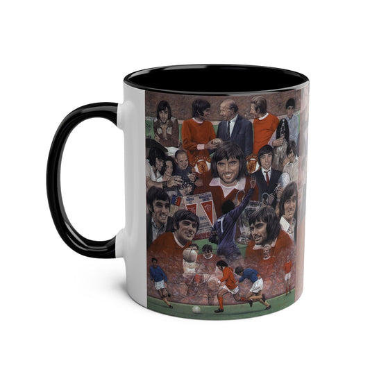 Coffee Mug - George Best Legend 11oz Two-Tone