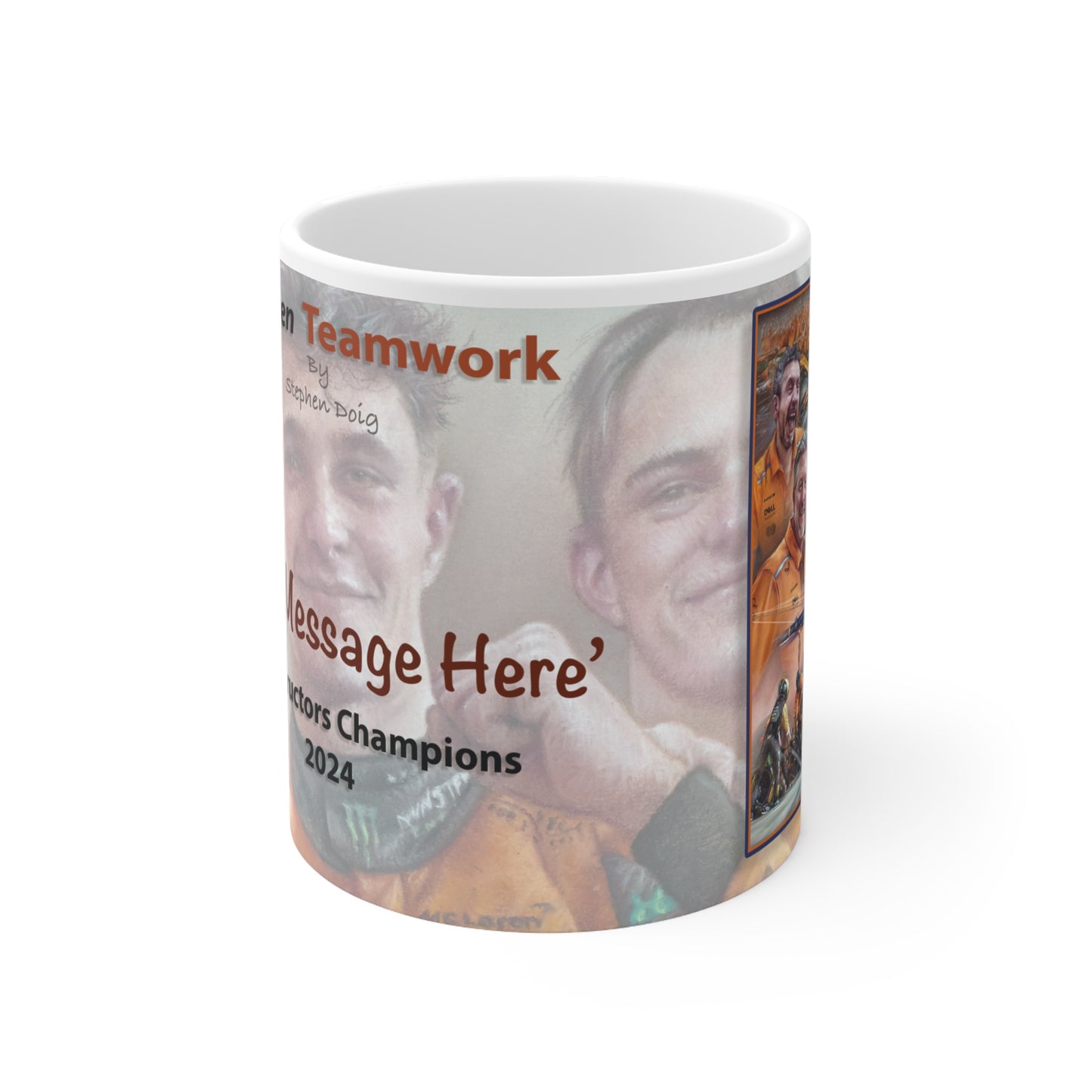 McLaren Constructors Champions Personalisable Celebration Coffee Mug by Stephen Doig