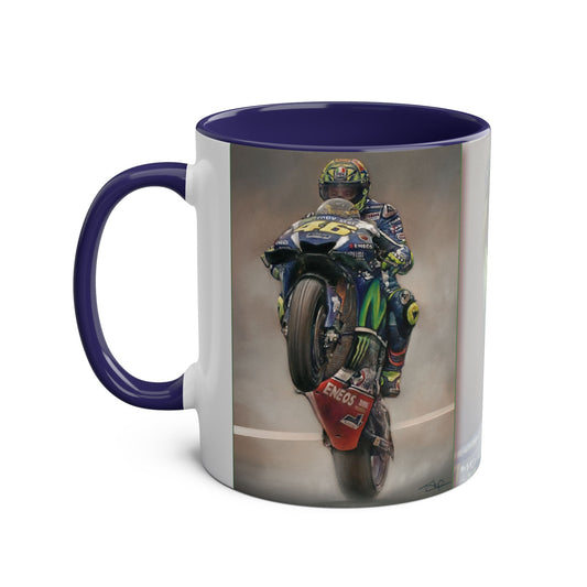 Valentino Rossi, The People's Champion, 11oz Two-Tone Coffee Mug