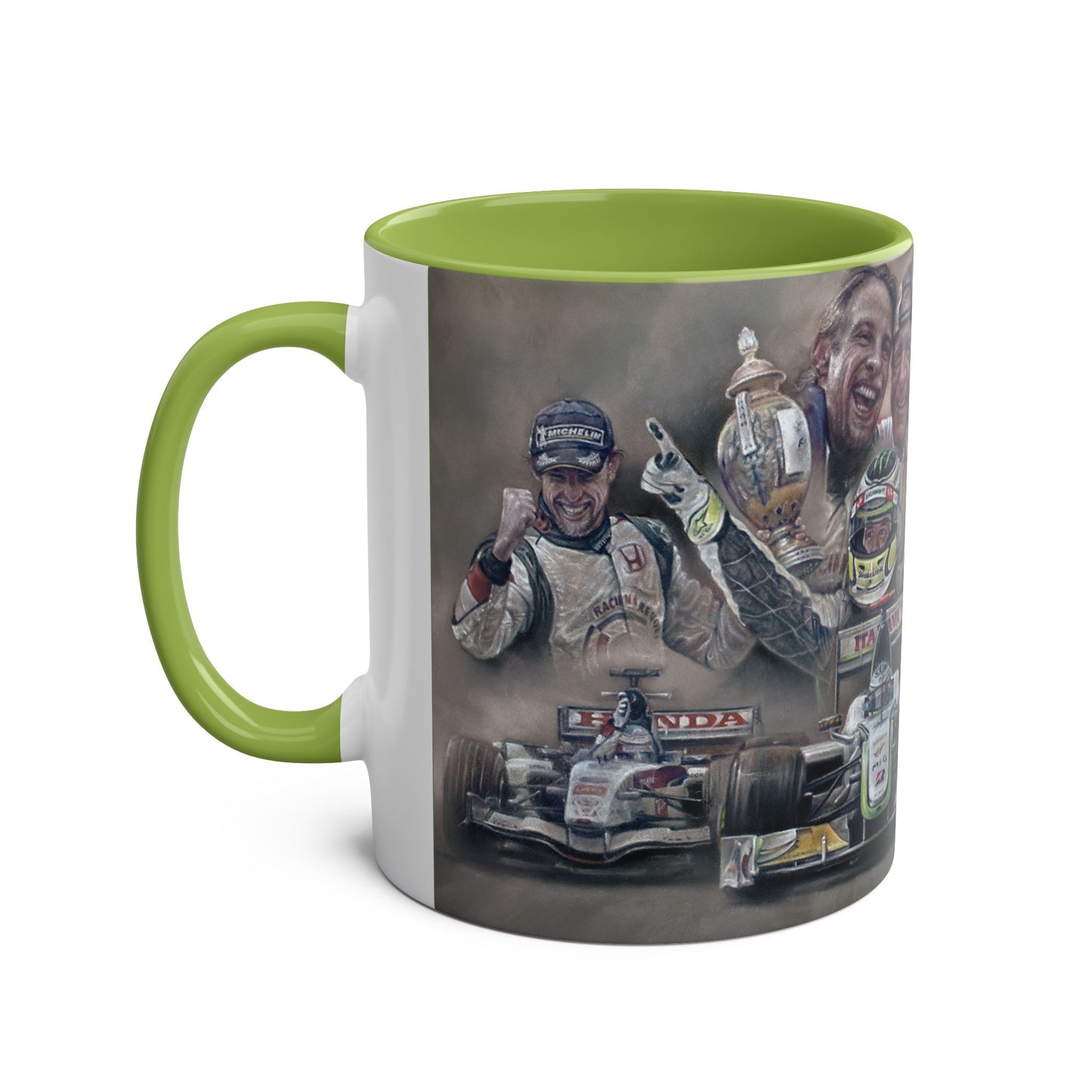 Jenson Button. Thanks For The Memories - Two-Tone Coffee Mug, 11oz