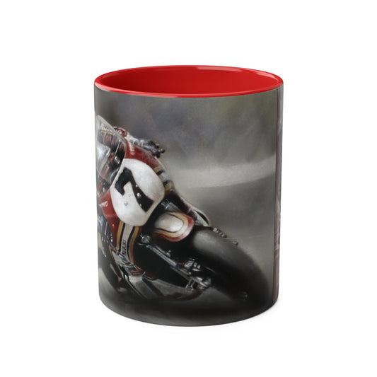 Barry Sheene - Se7en - Two-Tone Coffee Mug, 11oz