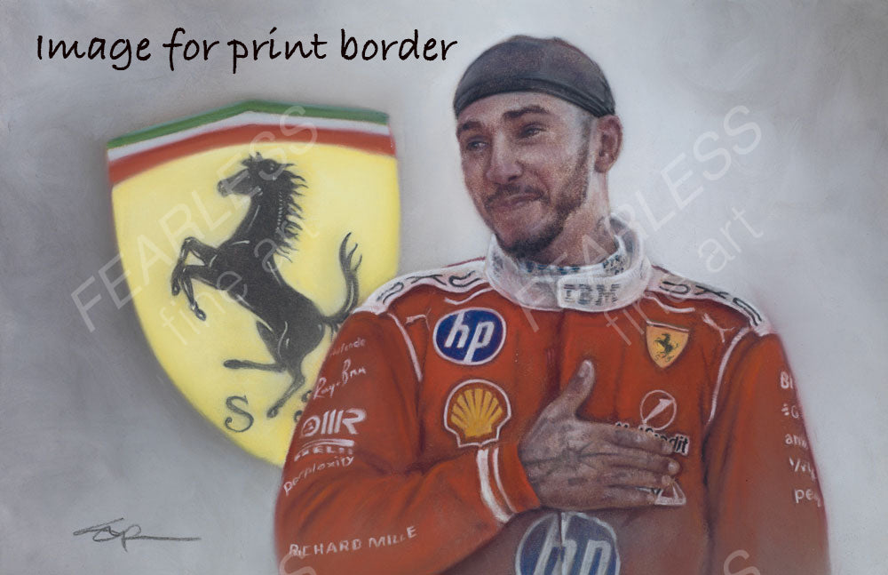 Lewis Hamilton - Victory at the Barcelona-Catalunya 2026 - Ltd edition giclee print by Stephen Doig