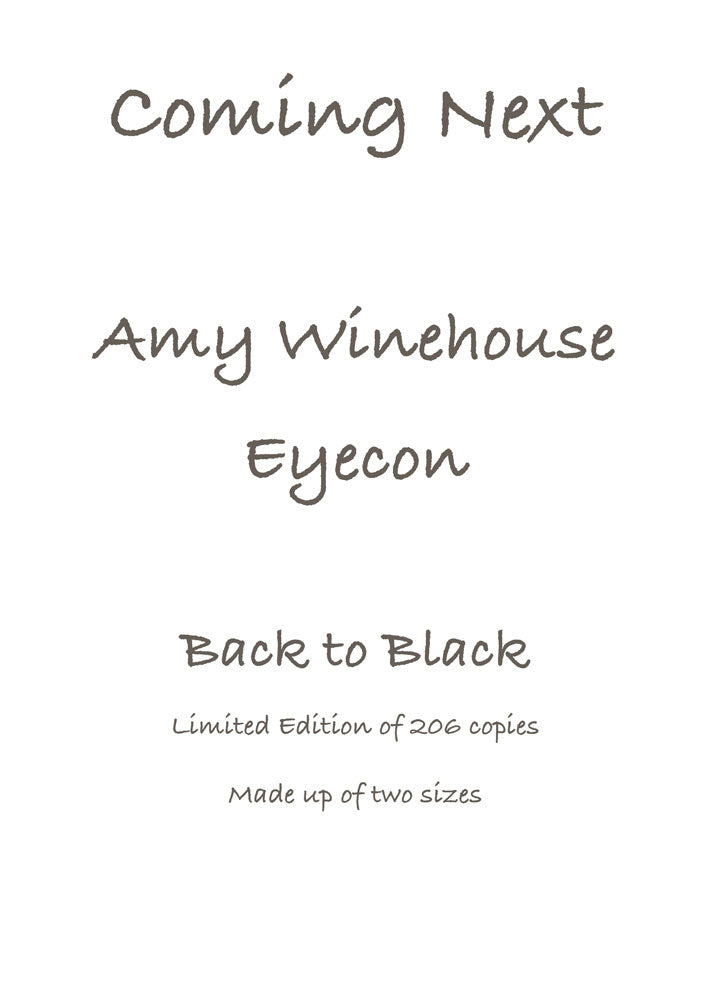 Amy Winehouse - Back to Black - Eyecon by Stephen Doig