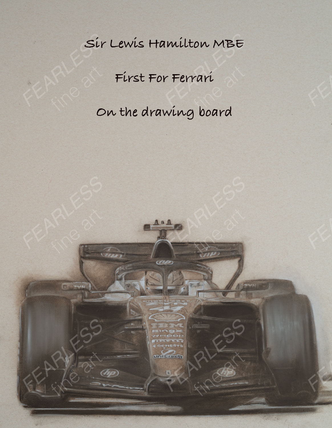 Lewis Hamilton - Victory at the Barcelona-Catalunya 2026 - Ltd edition giclee print by Stephen Doig