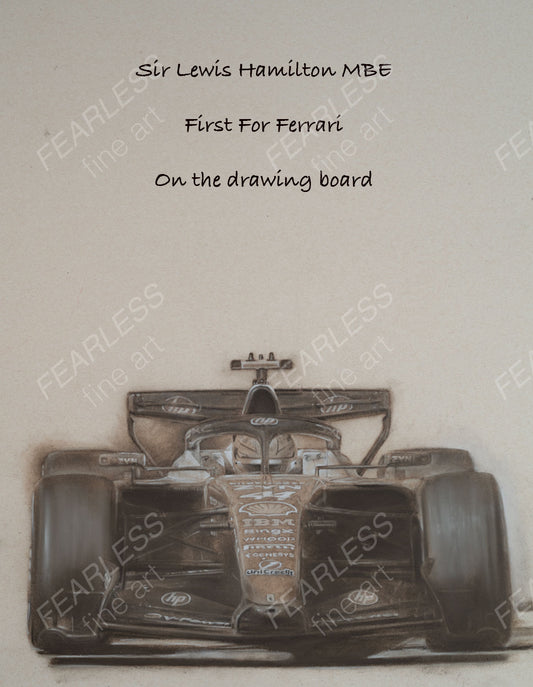 Lewis Hamilton - Victory at the Barcelona-Catalunya 2026 - Ltd edition giclee print by Stephen Doig