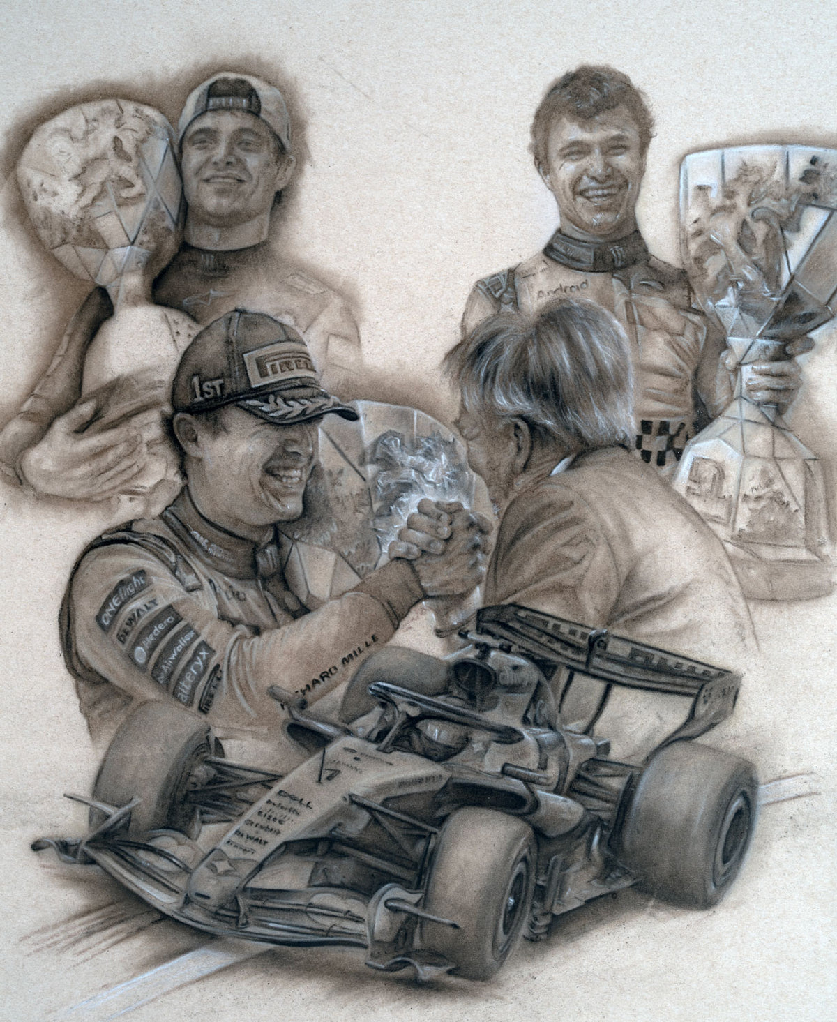 Lando Norris  Zandvoort Finale 2026  Ltd edition giclee print by Stephen Doig
