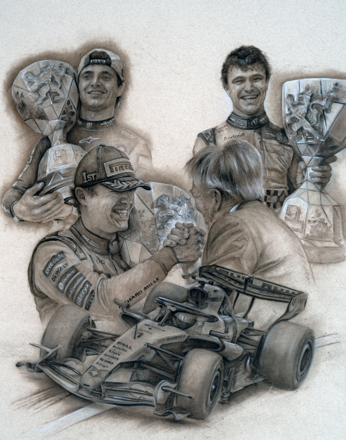 Lando Norris  Zandvoort Finale 2026  Ltd edition giclee print by Stephen Doig