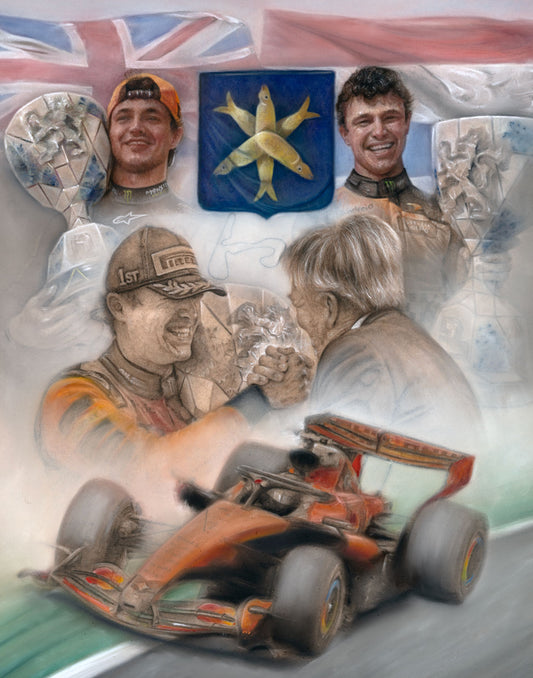 Lando Norris  Zandvoort Finale 2026  Ltd edition giclee print by Stephen Doig
