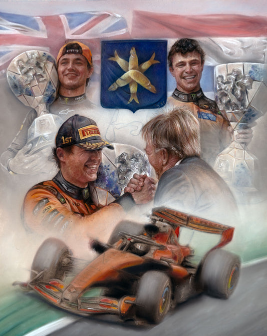 Lando Norris  Zandvoort Finale 2026  Ltd edition giclee print by Stephen Doig