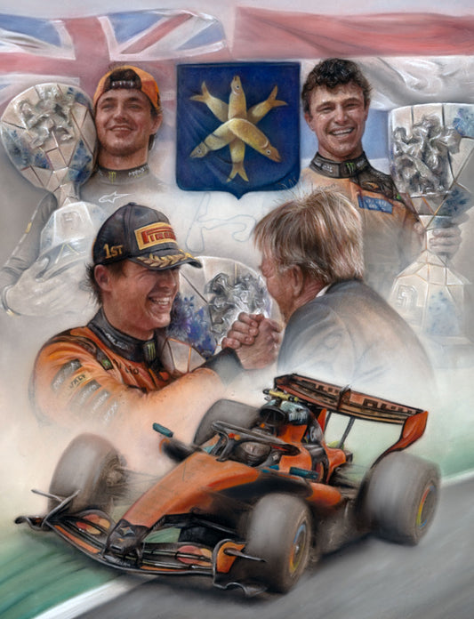 Lando Norris  Zandvoort Finale 2026  Ltd edition giclee print by Stephen Doig