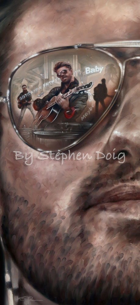 George Michael - Faith - Original Pastel Artwork by Stephen Doig