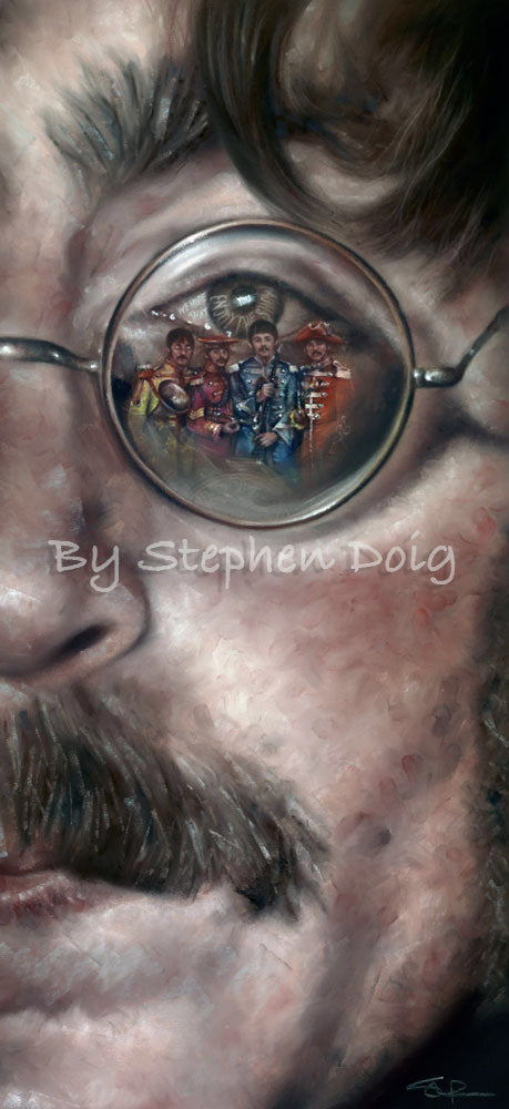John Lennon - Sgt Pepper - Original Pastel Artwork by Stephen Doig