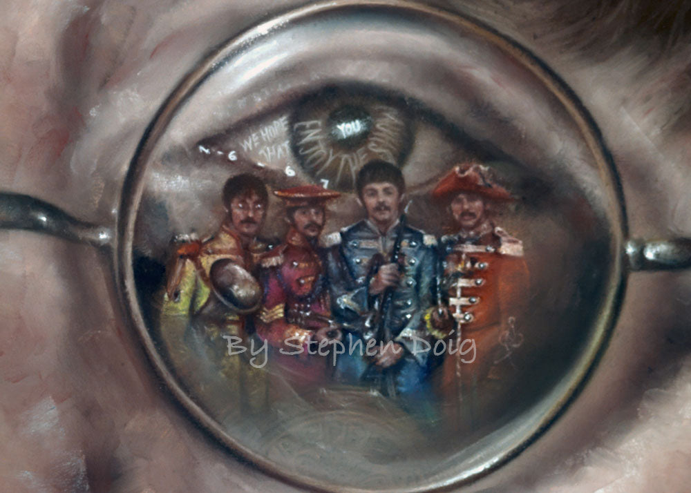 John Lennon - Sgt Pepper - Eyecon by Stephen Doig