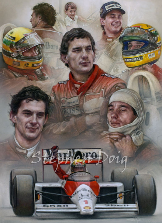 Ayrton Senna - Icon -  Ltd montage edition of 495 copies.
