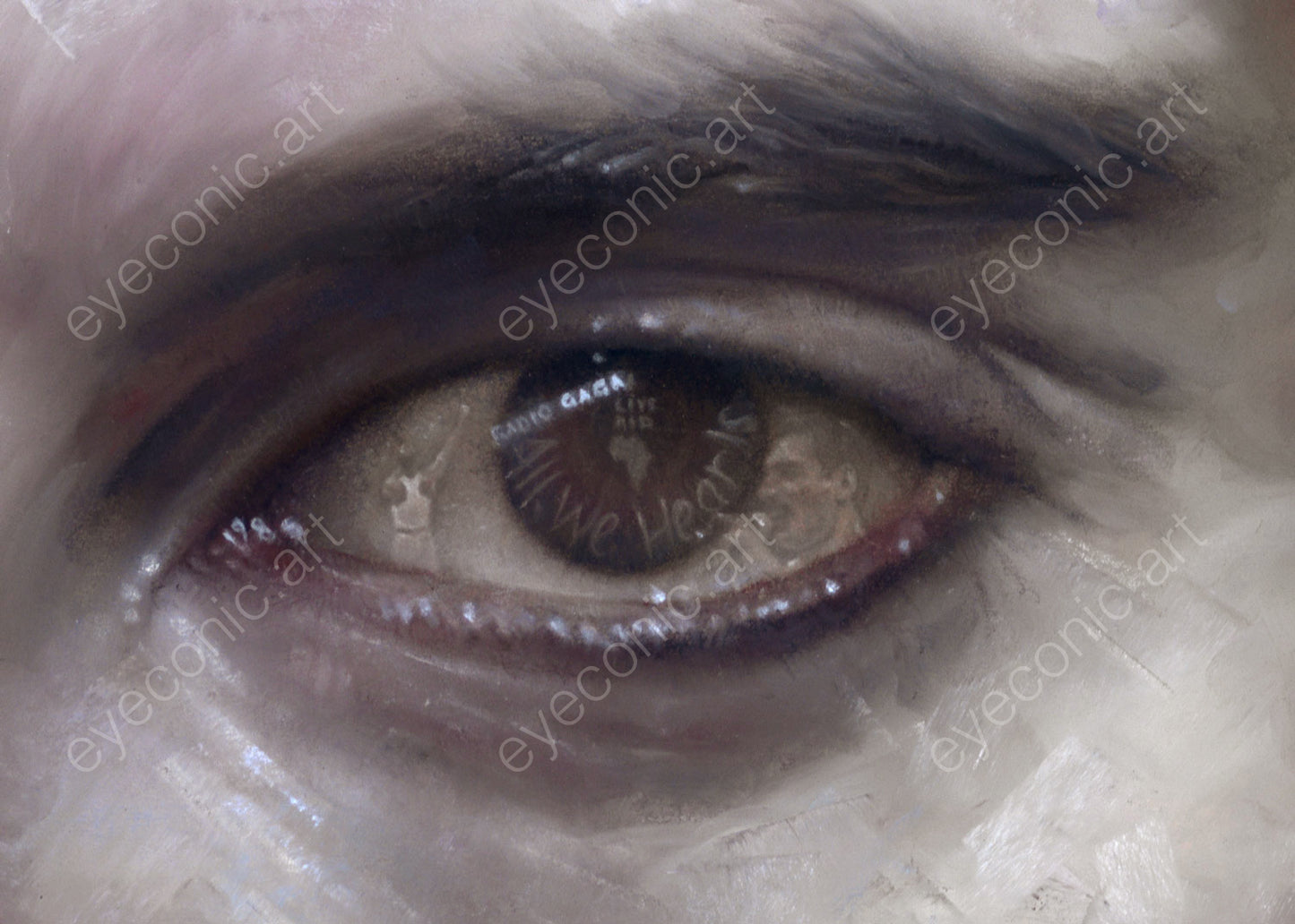 Freddie Mercury - Live Aid - Eyecon by Stephen Doig