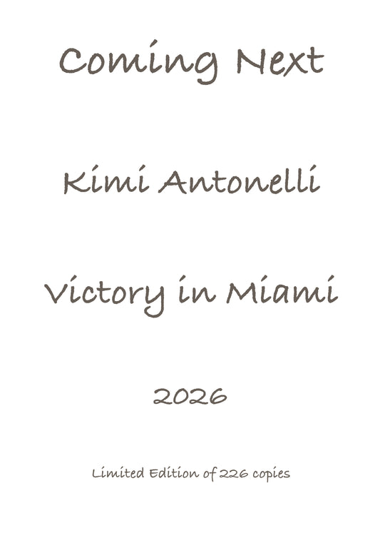 Kimi Antonelli - Victory in Miami 2026 - Ltd edition giclee print by Stephen Doig