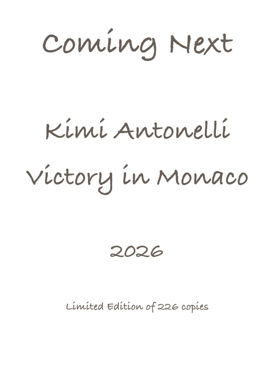 Kimi Antonelli - Victory in Monaco 2026 - Ltd edition giclee print by Stephen Doig